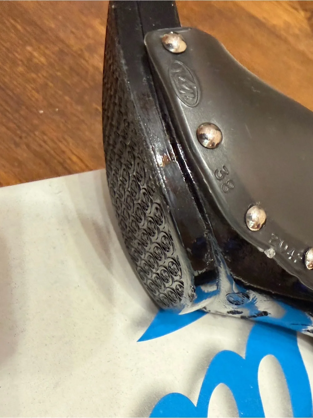 Candie's Black Studded Platform Mule Heels - Picture 6 of 10